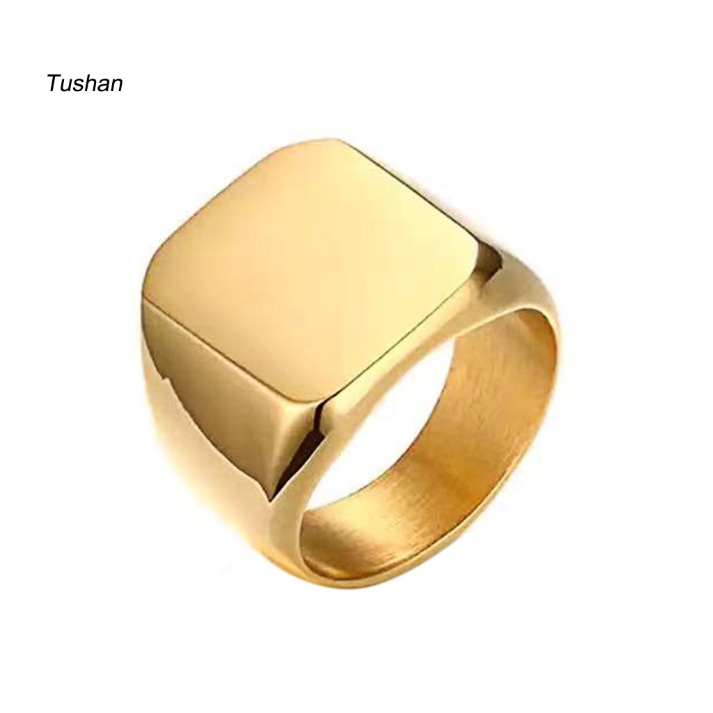 Nhẫn Cặp Hình Vuông Thời Trang Dễ Phối Đồ