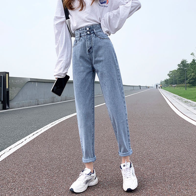 Quần Jean Lưng Cao Phong Cách Hàn Quốc 2021 Cho Nữ | BigBuy360 - bigbuy360.vn