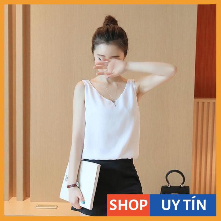 [Hàng Cao Cấp] Áo Ba Lỗ Nữ Cổ Tim Phong Cách Năng Động