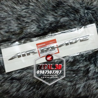 tem nổi Honda Air blade 2014 hàng zin cao cấp nhựa cứng abs màu bạc