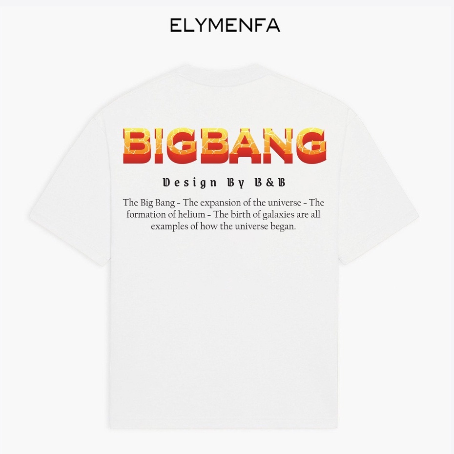 Áo Thun In Hình BigBang Form Rộng Unisex Chất Liệu Cotton Thoáng Mát Thương Hiệu ELYMENFA