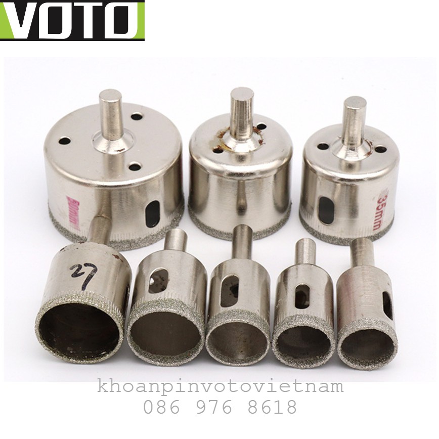 MŨI KHOAN KHOÉT KÍNH, MŨI KHOÉT GẠCH, ĐÁ 38 – 60 MM VOTO