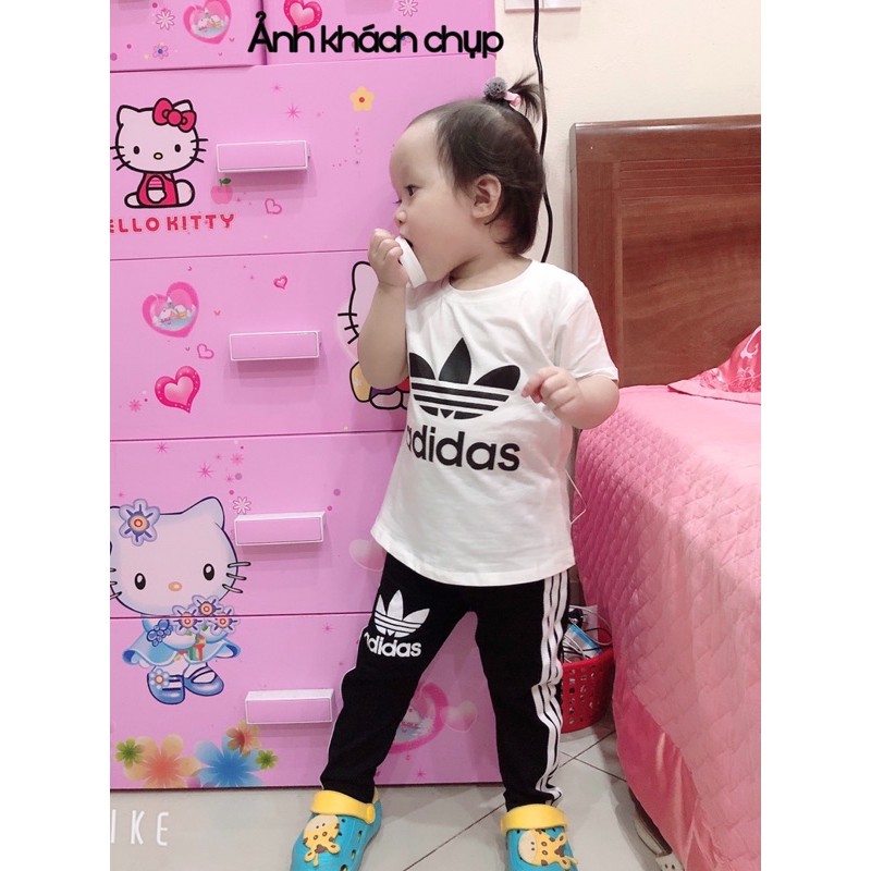 [XẢ GIÁ GỐC DỌN KHO] SET ADIDAS ÁO CỘC + QUẦN LEGGING BAO CHẤT ĐẸP CHO BÉ 🍀TIỆM MẸ KEM🍀