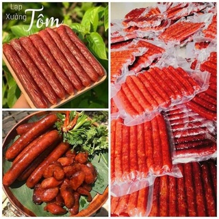 Lạp xưởng tôm tươi và tôm trứng muối tươi cai lậy