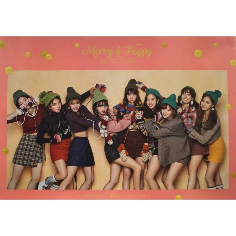 POSTER TWICE  MERRY&HAPPY, WHAT IS LOVE, TWICETAGRAM