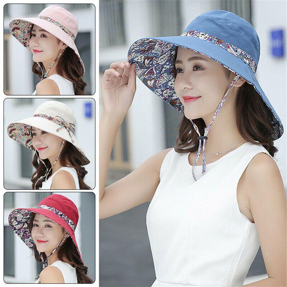 Nón Bucket Rộng Vành Chống Tia UV Thời Trang Xuân Hè