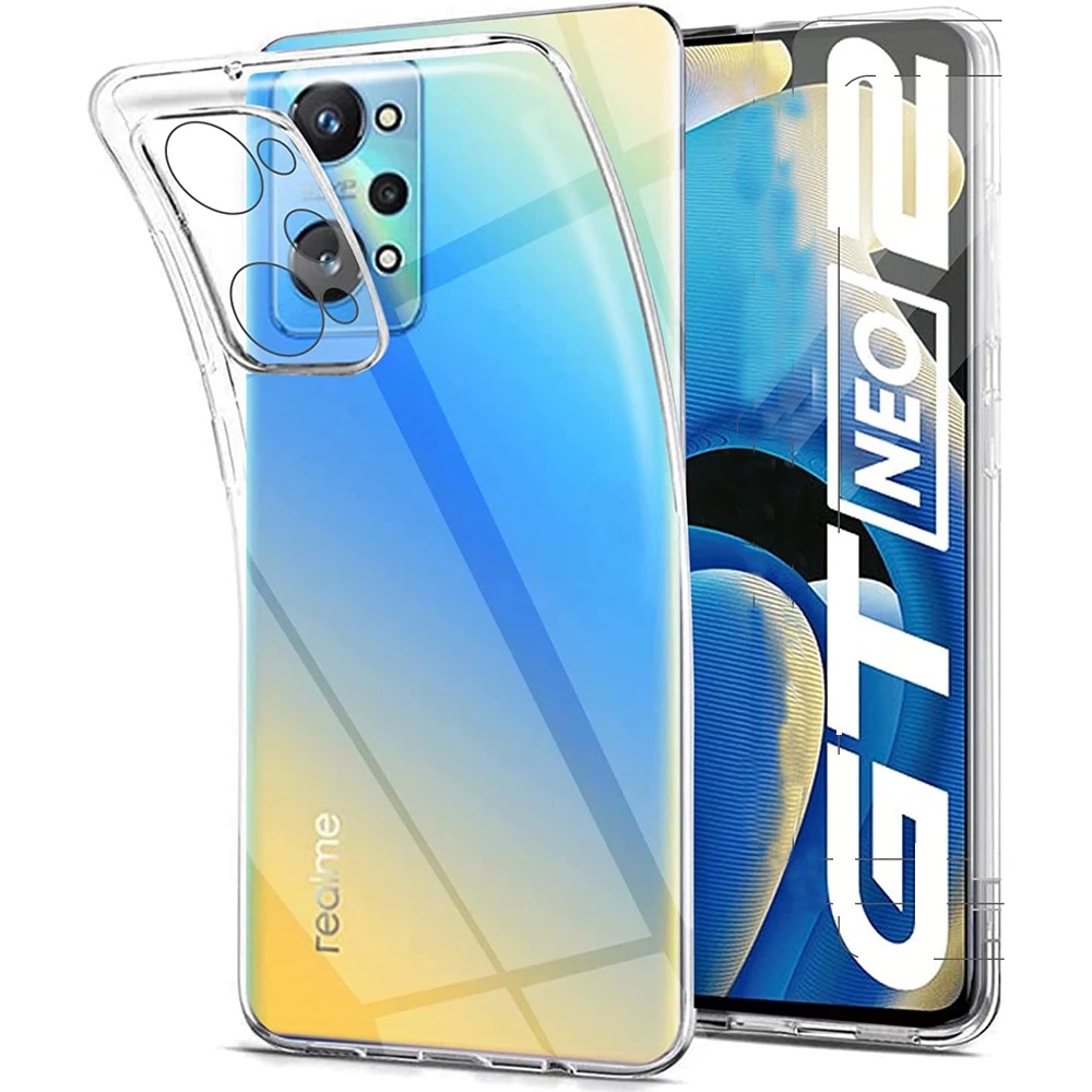 Ốp Điện Thoại Trong Suốt Chống Sốc Cho Realme GT 2 Master Neo 3 3T 2 Neo2 Neo3 X7 Q3 Pro V15 Narzo 50i 50A Prime 4G 5G 2022