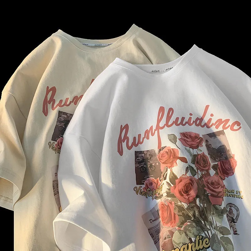 NRVP Áo Thun 100% Cotton Dáng Rộng Thời Trang Hàn Quốc Cho Nữ