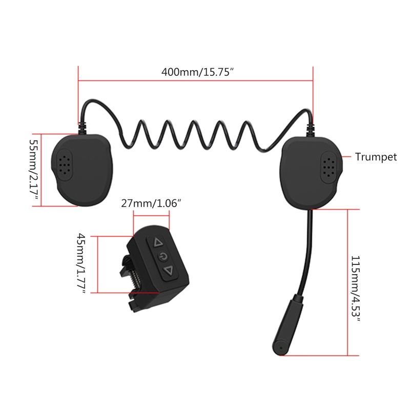 Rox Bộ Tai Nghe Bluetooth Không Dây Gắn Mũ Bảo Hiểm Chống Nước Chống Nhiễu Âm Thanh Nổi Rảnh Tay Khi Đi Xe Máy