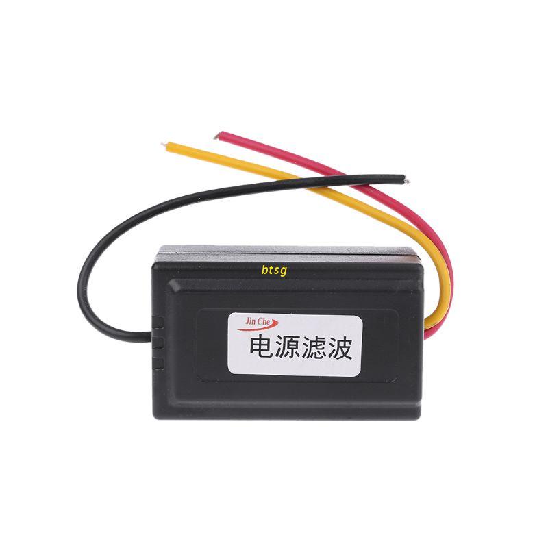 Bộ Lọc Nguồn Âm Thanh Bằng Nhựa Màu Đen DC 12V Cho Xe Hơi VEA22P