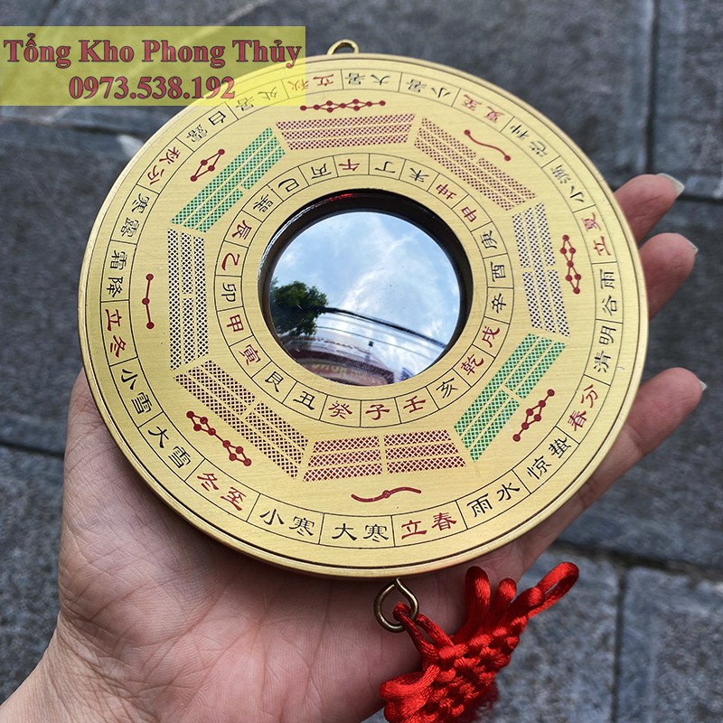 Gương Tiên Thiên Bát Quái Cầu Lồi Đồng Nguyên Chất