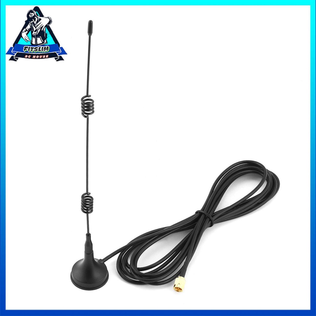 SMA 2.4GHz 3DBI Wifi không dây WLAN 5 X Phạm vi mở rộng ăng-ten tăng cường + Đế