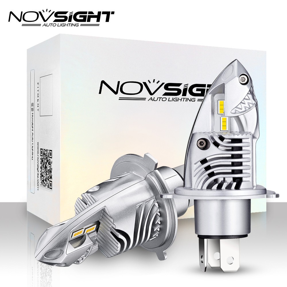 Đèn LED Pha Cos Moto Xe Máy Cao Cấp Novsight M397-F10 6000LM 35W Ánh Sáng Trắng 6000K chân cắm H4/HS1