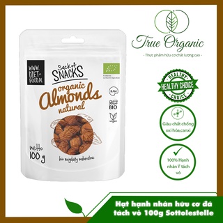 Hạt hạnh nhân hữu cơ đã tách vỏ 100g Sottolestelle Organic Italian Almond Peeled