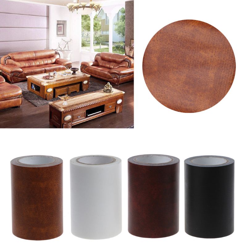 Miếng Dán Bằng Da Thật Tự Dính Trang Trí Túi Xách/Sofa