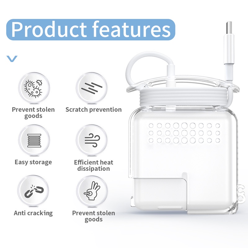 OATSBASF Vỏ Bảo Vệ Bộ Sạc Macbook 87W / 96W / 60W / 61W / 30W / 20W