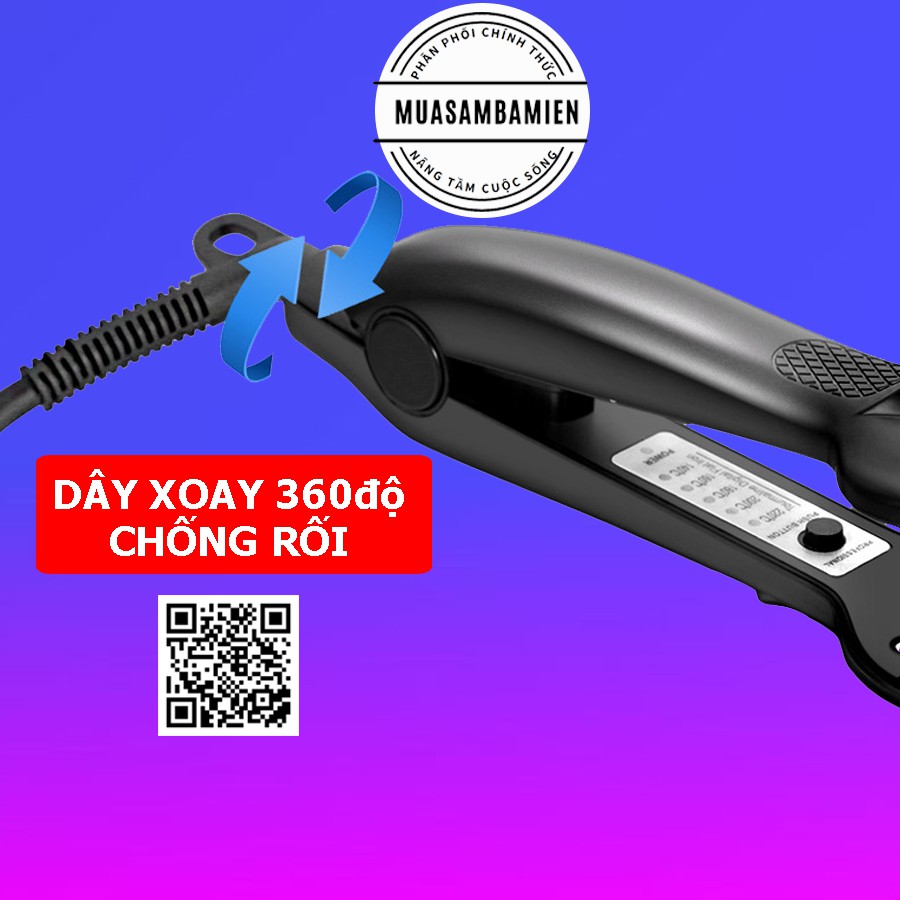 Máy Dập Xù tạo phồng chân tóc Bấm XÙ bản lớn Cao Cấp Hàn Quốc  Vigor Pro 389 Chuẩn Salon tóc Quà tặng hấp Dẫn