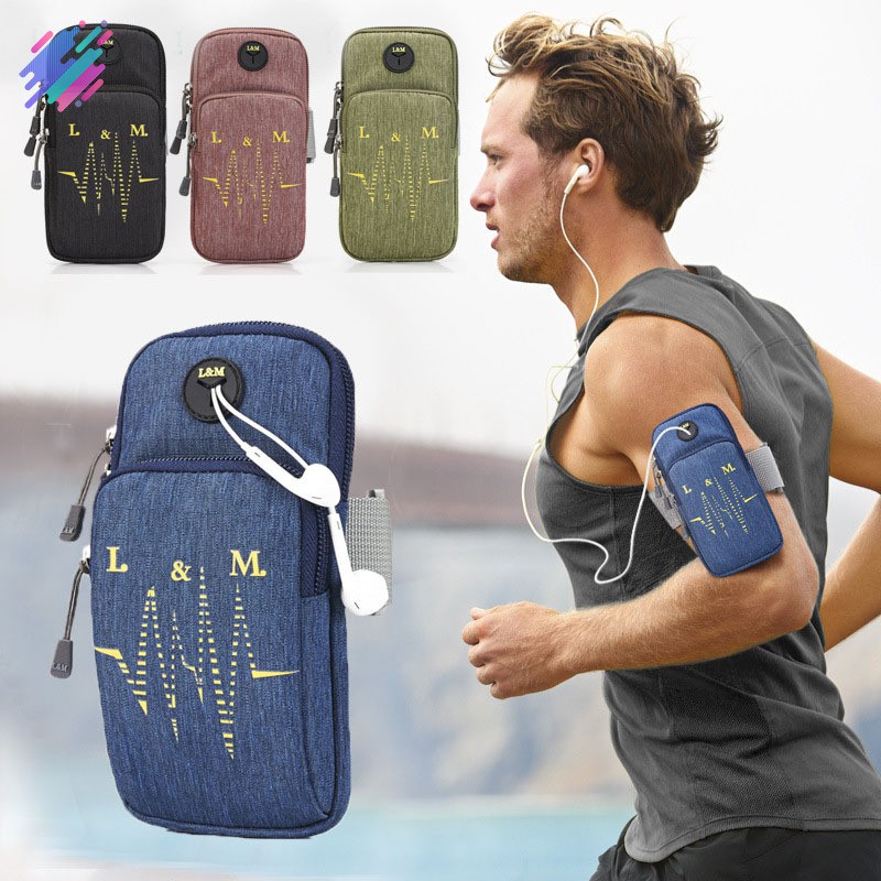 Túi đeo cánh tay chạy bộ/ tập gym/ đạp xe/ fitness đựng vừa điện thoại iPhone X 8 Samsung S8 Plus 6.2inch | BigBuy360 - bigbuy360.vn