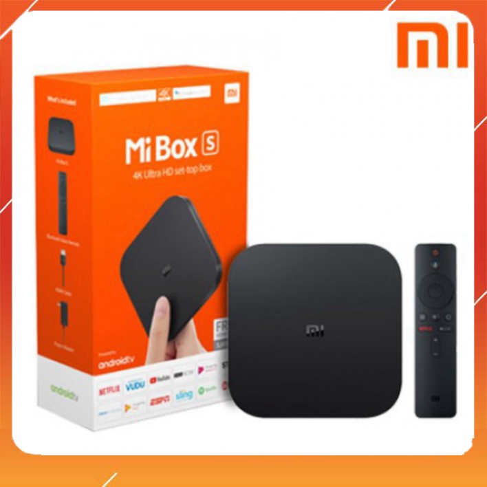 Android Tivi Box Xiaomi Mibox S - Hàng Digiworld phân phối chính hãng