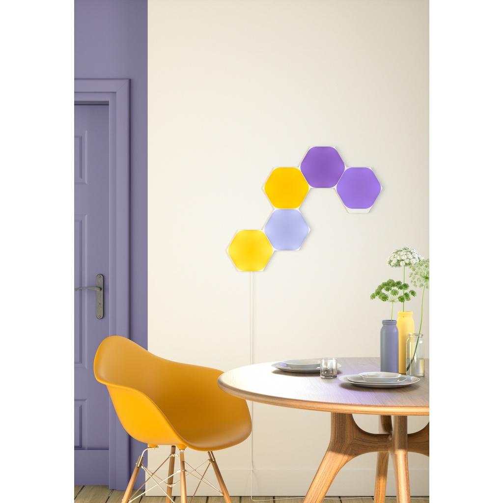 Đèn LED RGB lắp ghép thông minh Nanoleaf Shapes Lục Giác 5 ô đèn