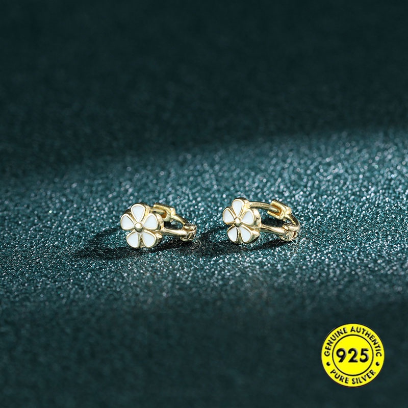 Bông Tai Mạ Bạc 925 Phong Cách Hàn Quốc