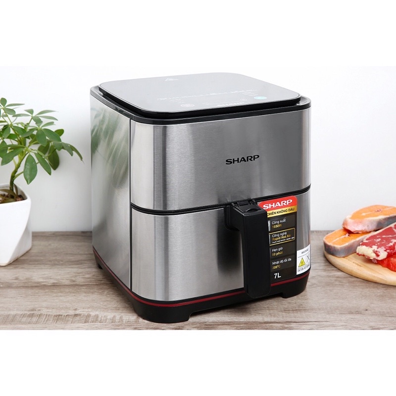 Nồi Chiên Không Dầu Sharp KF-AF50EV-ST Chống Dính 5L