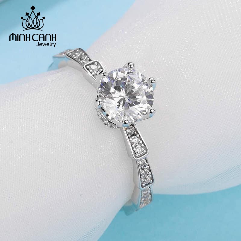 Nhẫn Bạc Nữ Hình Đốt Trúc - Minh Canh Jewelry