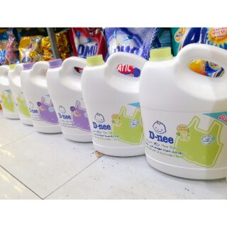 Nước giặt quần áo em bé Dnee xanh lá/ tím 3 lít