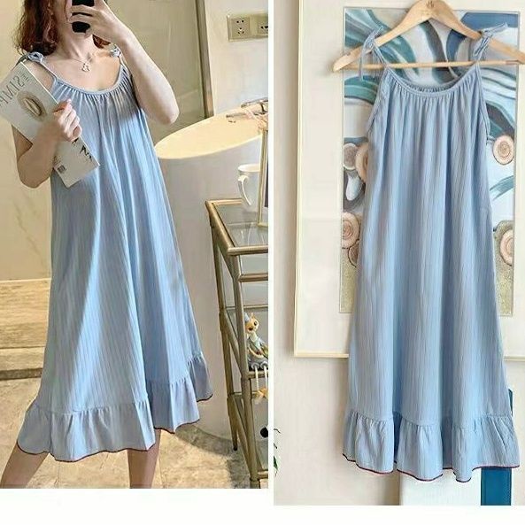 Đầm Ngủ Dáng Rộng Dễ Thương Thời Trang Mùa Hè Cho Nữ