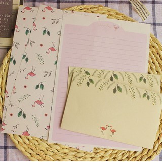 Set giấy viết thư A5 FLORAL 21*15 (6 giấy+3PB)