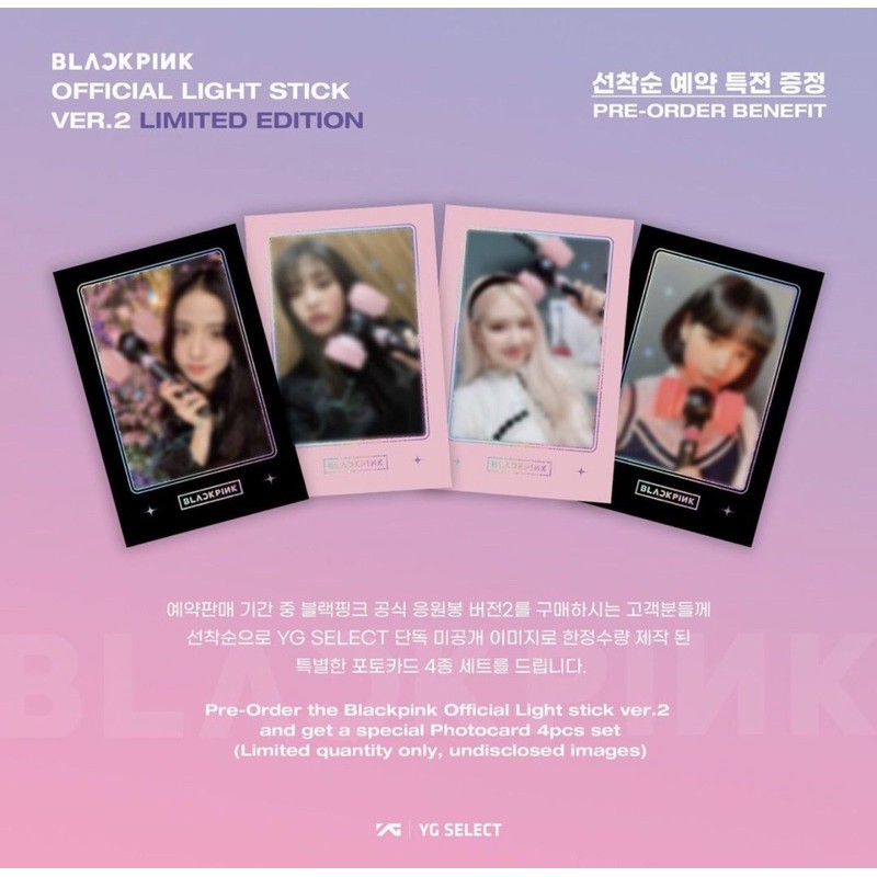 [CHÍNH HÃNG] LIGHTSTICK BLACKPINK VER2 LIMITED EDITION Đèn pin cổ vũ BLACKPINK