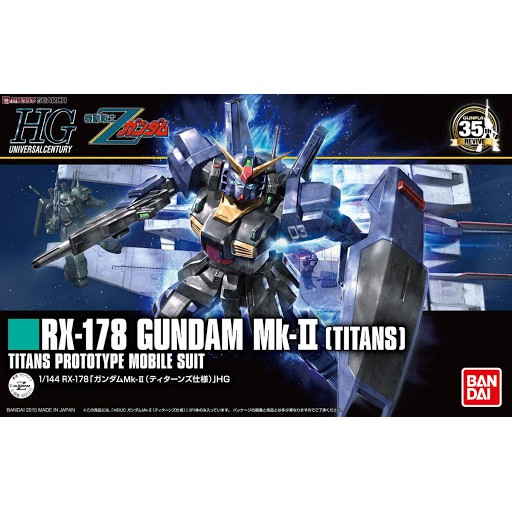 Mô hình HGUC 194 1/144 HG RX178 Mk II Titans - Chính hãng Bandai Nhật Bản