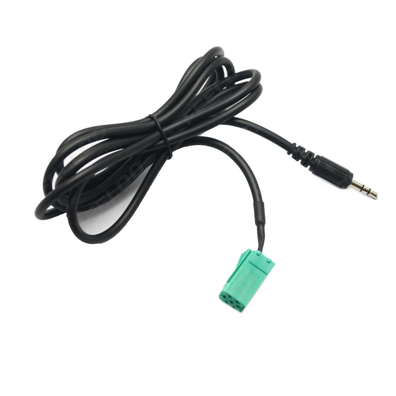 Cáp Âm Thanh AUX Màu Đen Giắc Cắm 3.5mm Chuyên Dụng Cho Xe Hơi