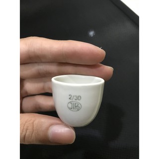 Chén nung bằng sứ, thành trung bình - Jipo/Tiệp Khắc, (cái)