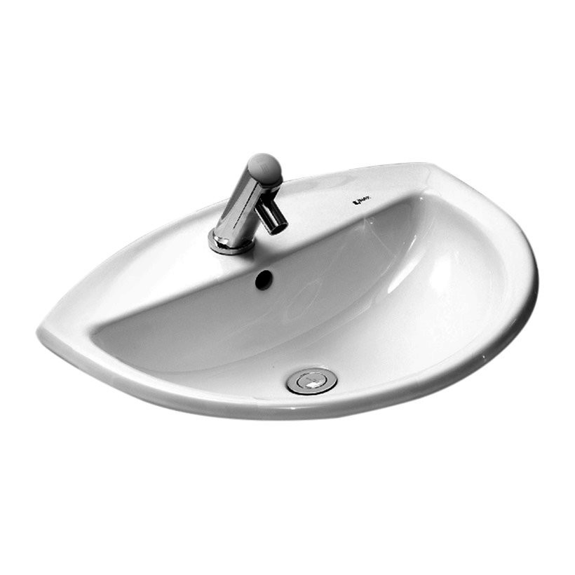 Lavabo Inax Dương Vành AL-2396VEC/VFC/BW1, bảo hành chính hãng 02 năm