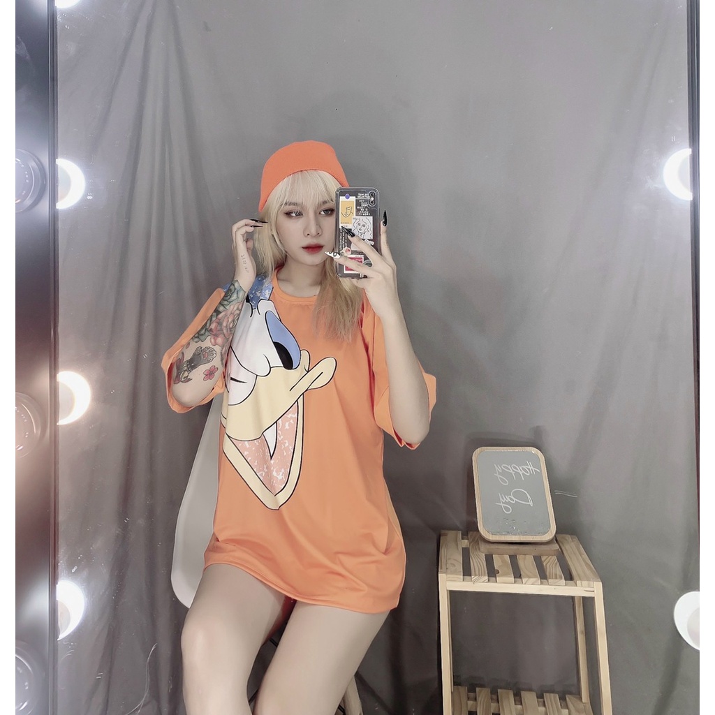 Áo thun phom rộng giấu quần dưới 70kg TV1611