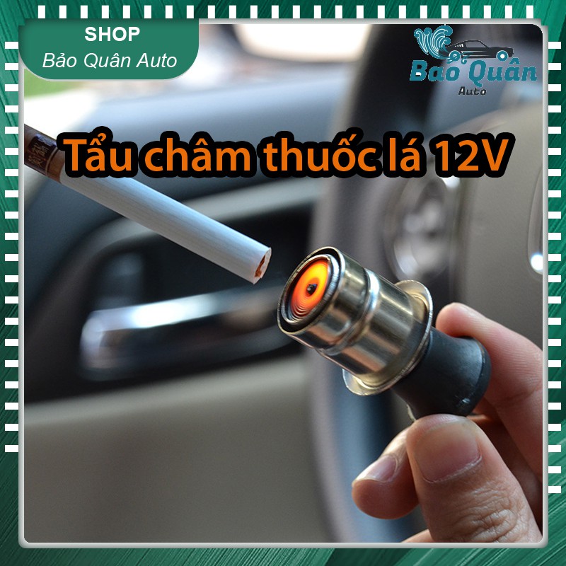 Tẩu châm thuốc lá trên ô tô 12V-Chỉ sử dụng cho ổ cắm 12V có Kẹp