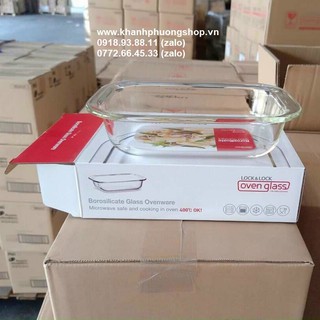 khay thủy tinh lock&lock 800ml - khay thủy tinh lock&lock
