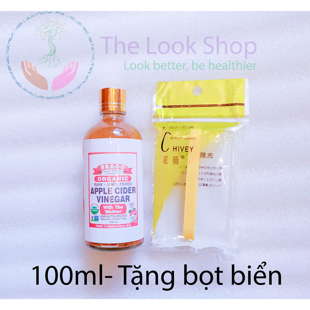 Giấm táo hữu cơ USA ( có con giấm mẹ) 100ml The Look Shop- Apple Cider Vinegar with the mother