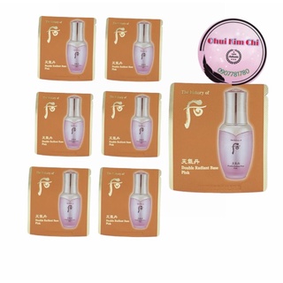 Combo10 gói Kem Lót tái sinh cao cấp Whoo Double radiant base pink 1ml
