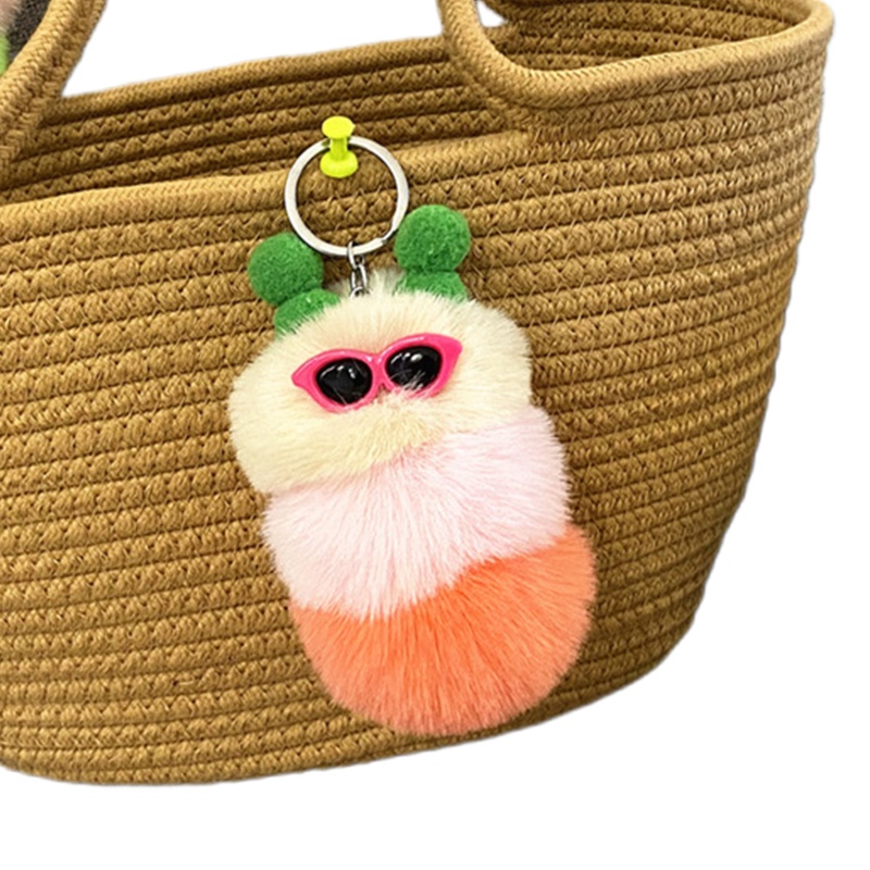 Móc Khóa Sâu Bướm Nhồi Bông Mềm Mại Đáng Yêu Dành Cho Trang Trí Tiệc Cưới / Valentine