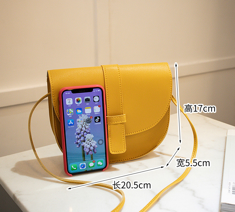 Túi Da Đeo Vai B1260 Màu Trơn Đơn Giản Thời Trang