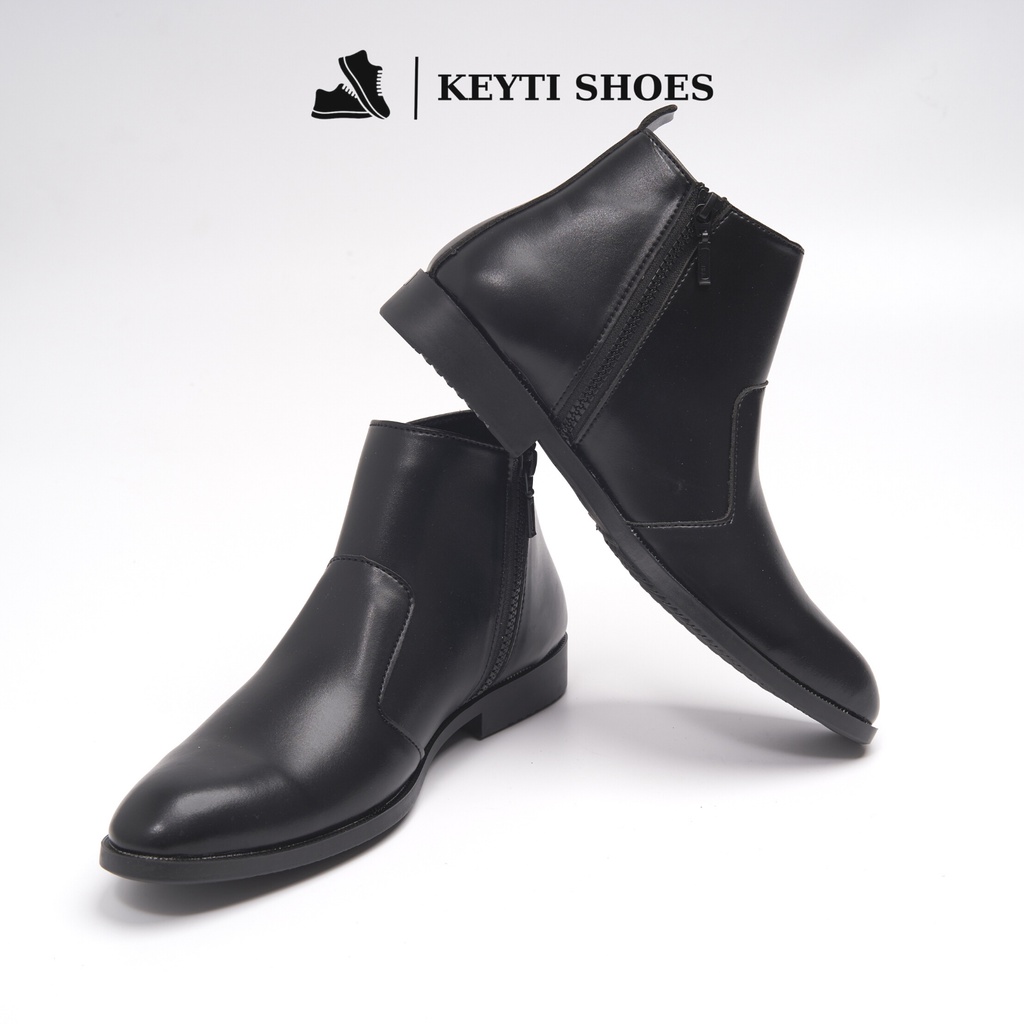 Giày Chelsea Boots Classic cổ khóa, đế khâu chắc chắn