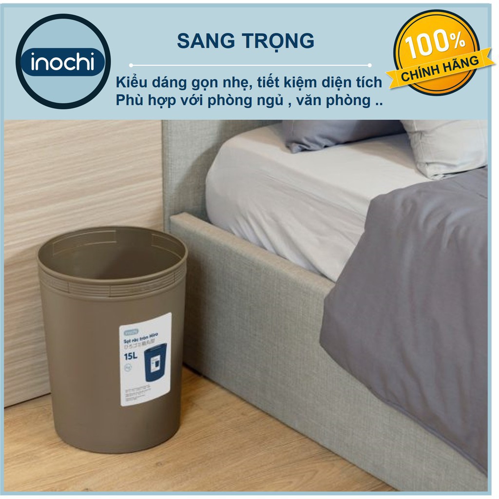 Thùng Rác Nhựa Tròn Inochi 5 Lít Màu Rất Đẹp Làm Sọt Rác Văn Phòng, Khách Sạn, Đựng Rác Gia Đình, Để Bàn Trong Nhà (tiêu