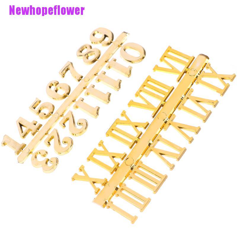 Bộ Đồng Hồ Số La Mã Màu Vàng / Bạc / Đen Kèm Phụ Kiện | BigBuy360 - bigbuy360.vn