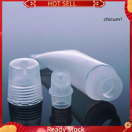 (Hàng Mới Về) Set 5 Tuýp Rỗng Đựng Son Dưỡng Môi Dung Tích 10ml Tiện Dụng