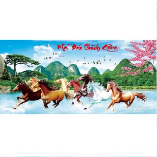 Tranh đính đá mã đáo thành công flds442 120x60cm