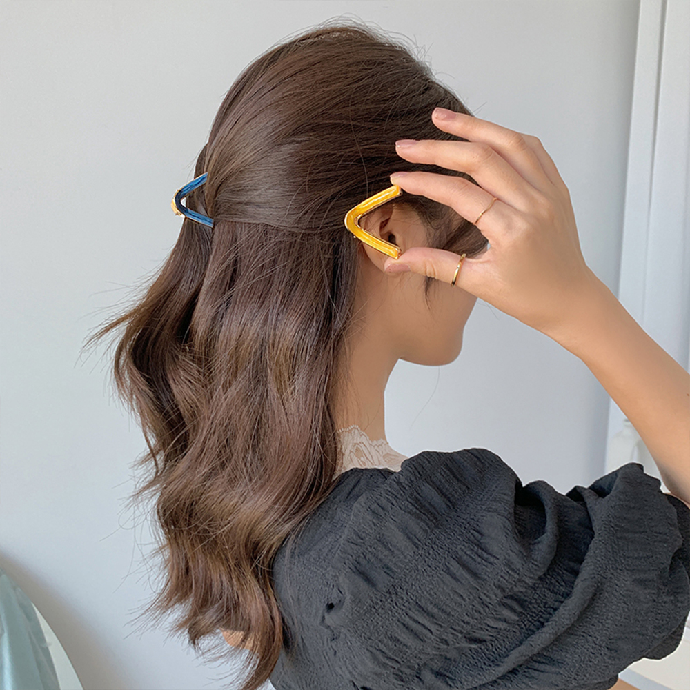 Kẹp Tóc Hình Chữ V Nhiều Lớp Thời Trang Cho Nữ