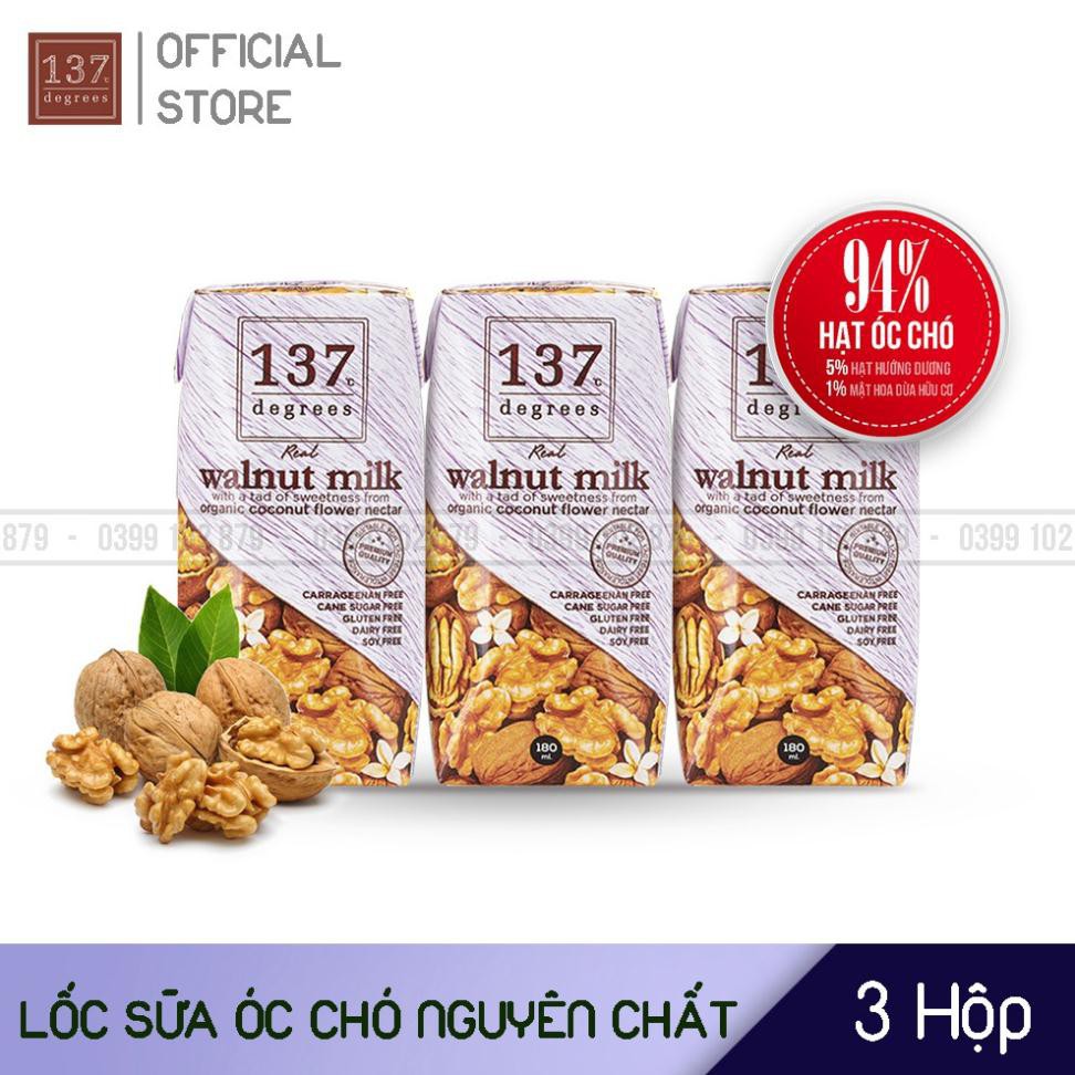 Combo 4 Lốc Sữa Hạt 137 Degrees Thái Lan - 12 Hộp 180ml (Hết Vỏ Thùng)