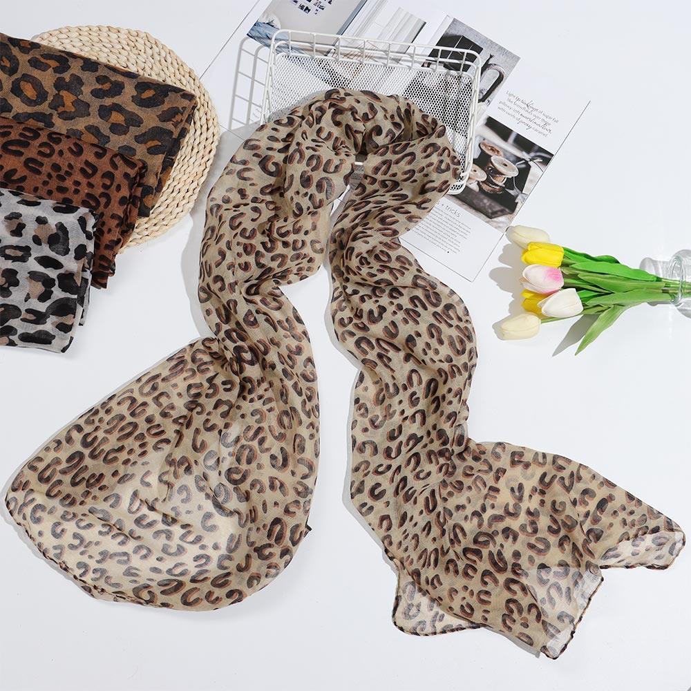 SUMU Khăn Choàng Hồi Giáo Họa Tiết Da Báo